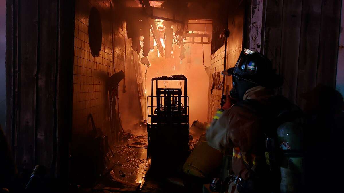 After 6 hours, fire at old meat packing plant under control