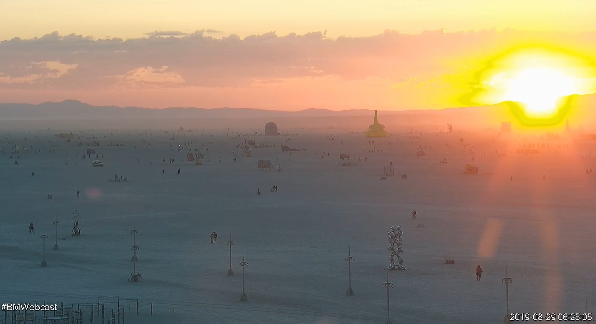 Swirling dust and residue from a tropical storm create drama in the sky
