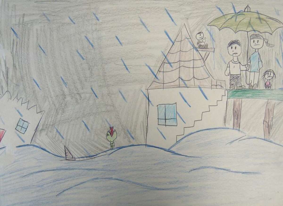 Children traumatized by Hurricane Harvey express their emotions through art