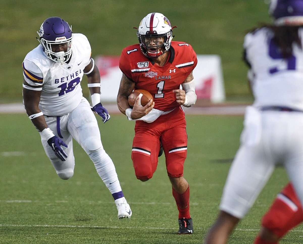 The Latest: Lamar Football Leads Bethel In Season Opener