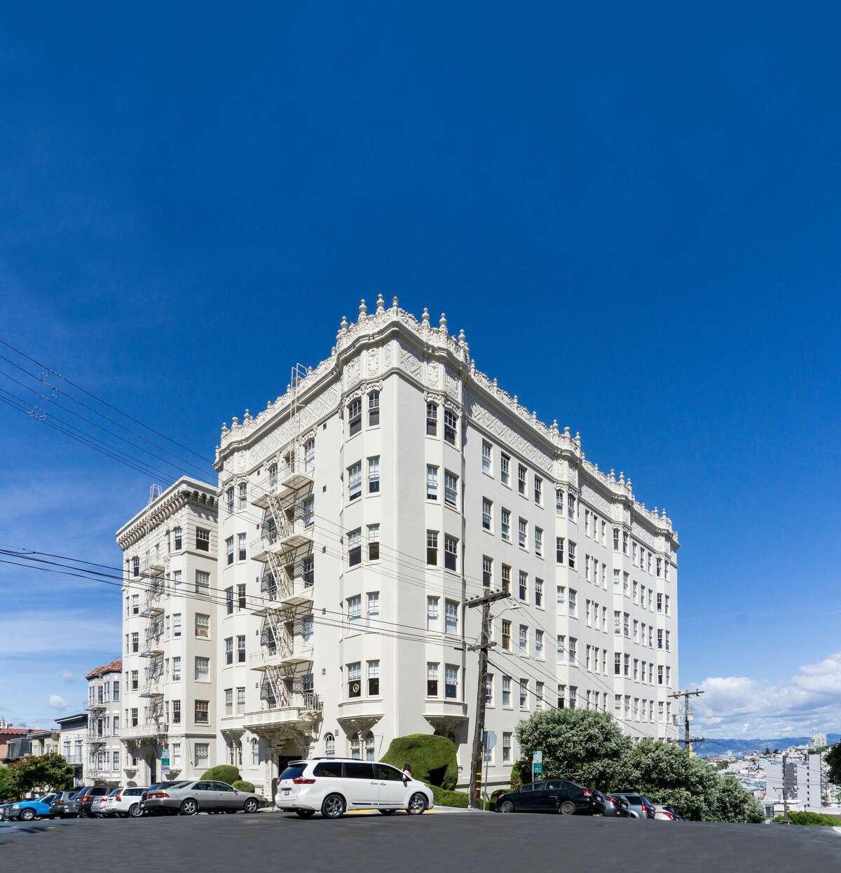 Breaking all records for this neighborhood is the sale of these trophy apartment buildings in Russian Hill