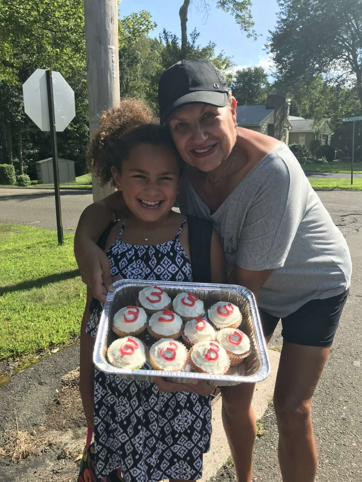 Marley Gipson attending Frenchtown and entering third grade. Her grandma even made 3rd grade cupcakes for the occasion.