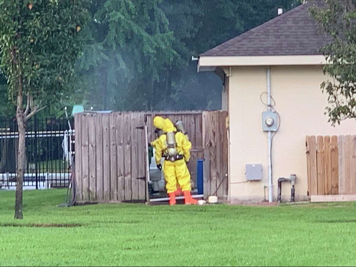 Emergency authorities are asking residents in Atascocita to shelter-in-place after a possible chlorine leak at a community pool in the 4800 block of Drew Forest Lane on Friday, Aug. 30, 2019.