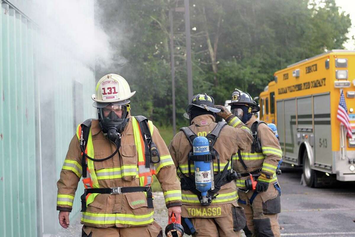 PHOTOS: Drill allows Haddam Volunteer Fire crews to hone skills