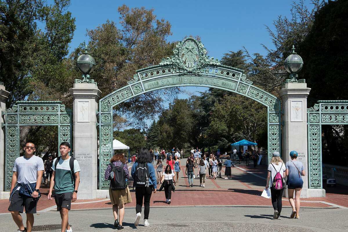 Students on the UC Berkeley campus as the school year begins.