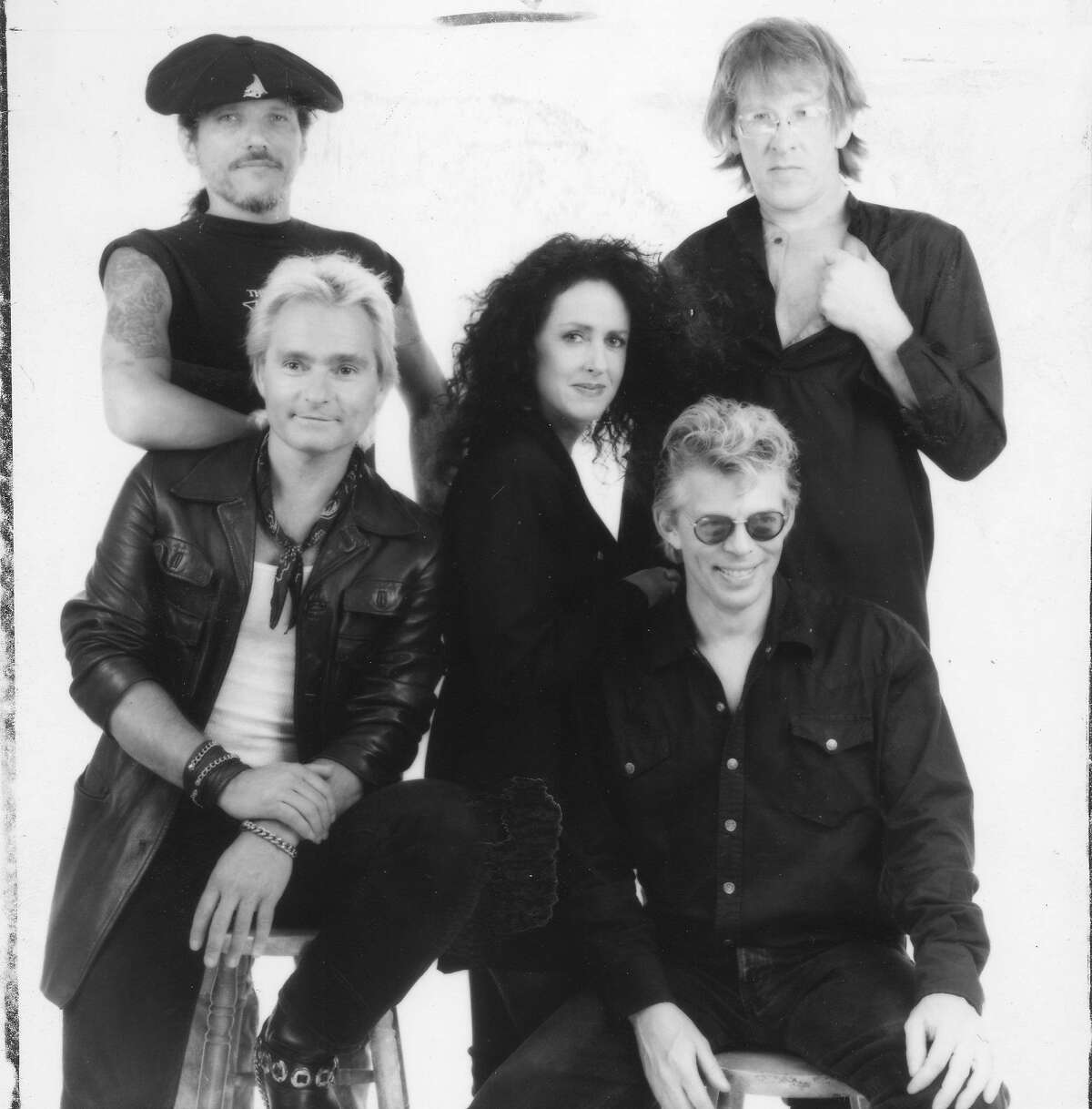 Members of Jefferson Airplane, a popular San Francisco band during the Summer of Love, would put together a reunion tour and album (Left to right) top row: Jorma Kaukonen and Paul Kantner lower row, Marty Balin, Grace Slick and Jack Casady Handout photo ran 09/17/1989, Sunday Datebook, p. 53