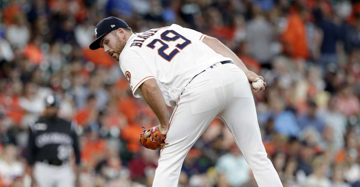 PHOTOS: Astros game-by-game Houston Astros relief pitcher Joe Biagini checks a runner on first base during a baseball game against the Colorado Rockies Wednesday, August 7, 2019, in Houston. (AP Photo/Michael Wyke) Browse through the photos to see how the Astros have fared in each game this season.