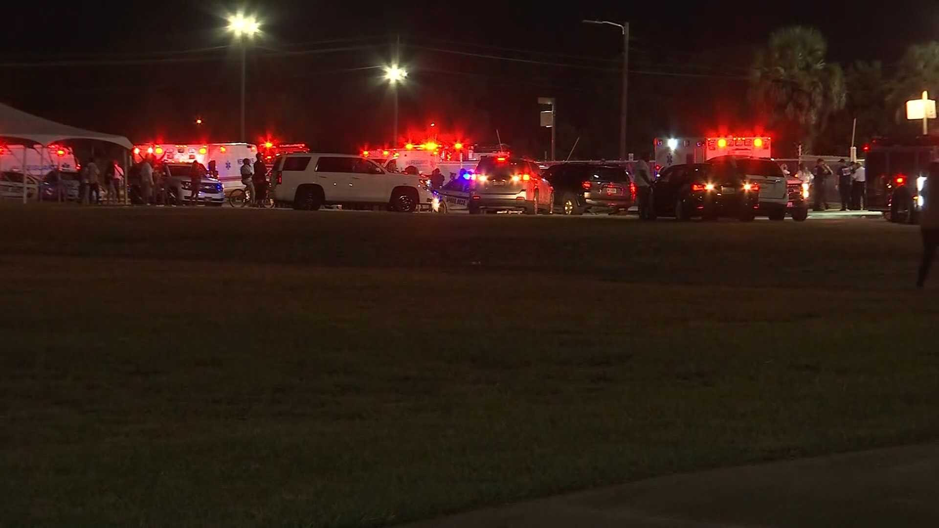At least 10 teens injured in shooting at a high school football game in ...