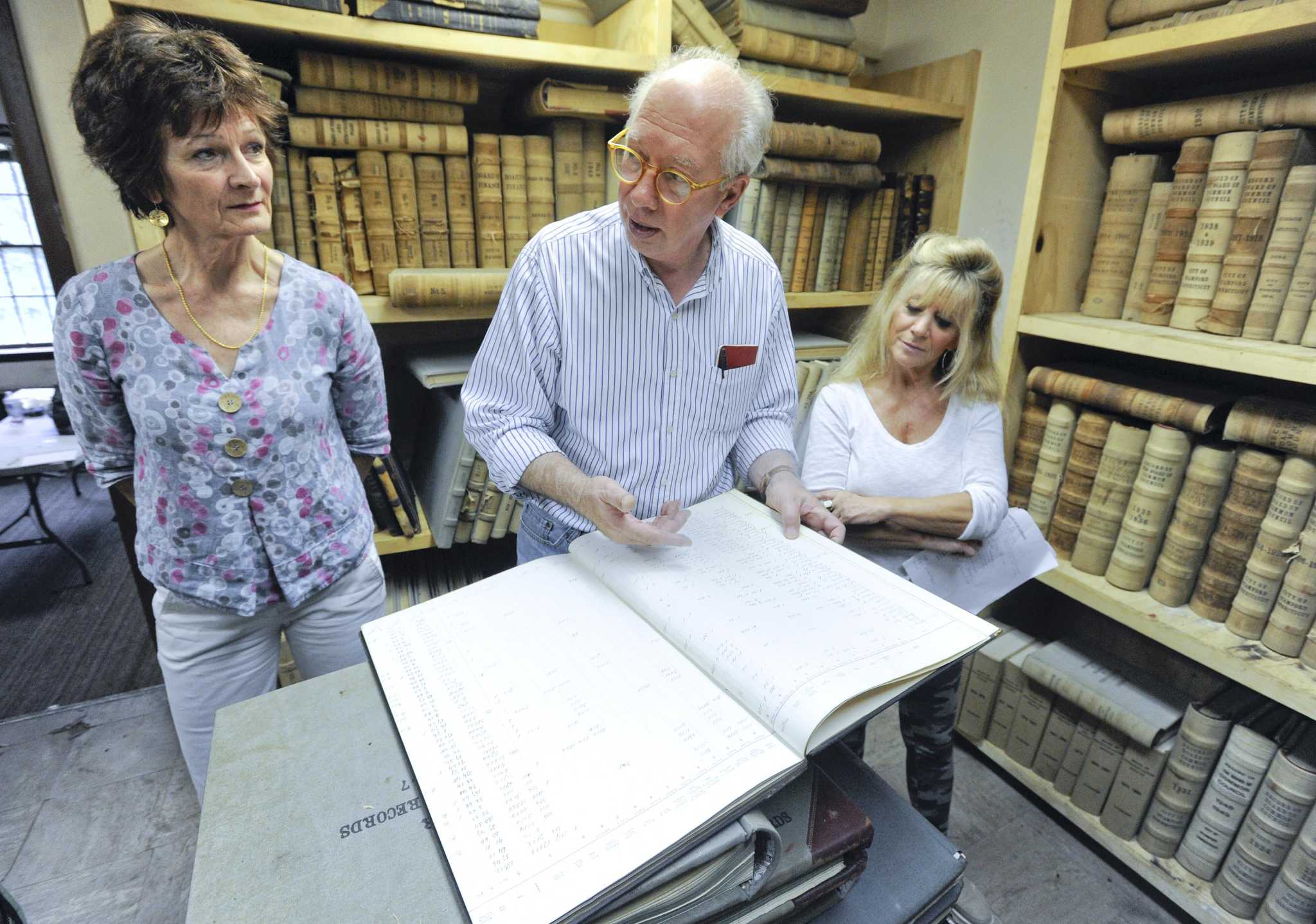 Stamford town clerk works to save books heavy with history