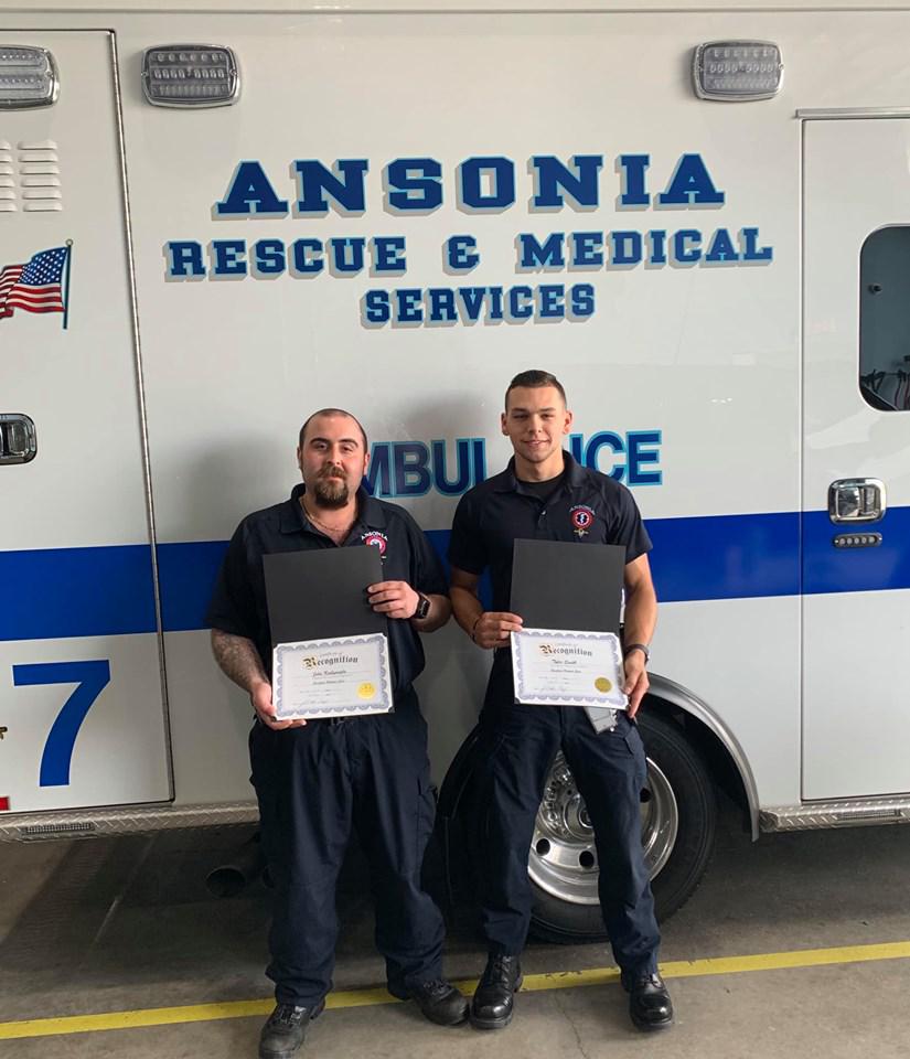 Ansonia EMTs commended for response to accident