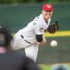 Tri-City ValleyCats starting pitcher Peyton Battlefield during a game against the Vermont Lake Monsters on Sunday, Sept. 1, 2019 at the Joseph L. Bruno Stadium in Troy, NY (Jim Franco/Special to the Times Union.)