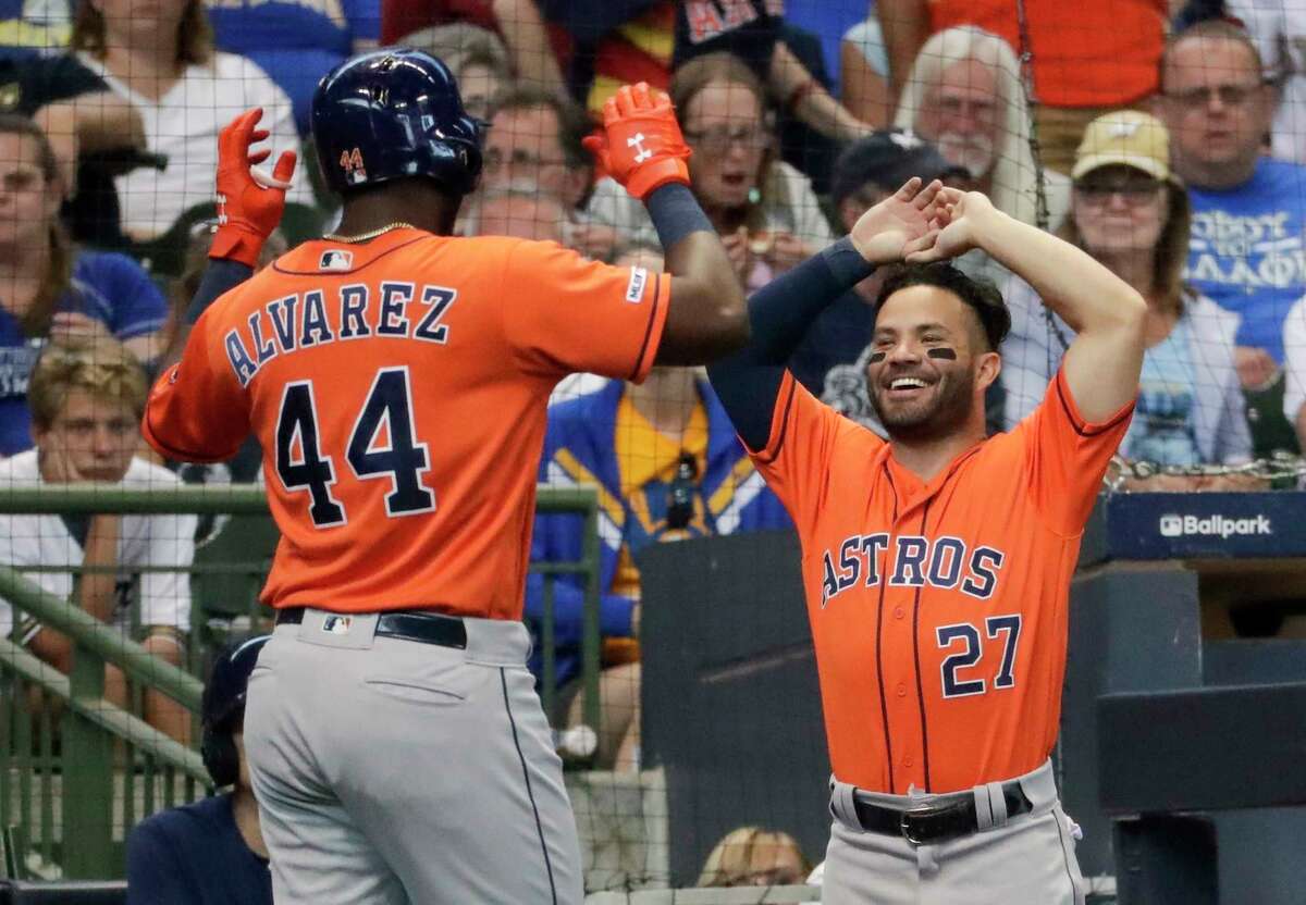 Alvarez, Bregman earn AL Monthly Awards for August, by Houston Astros