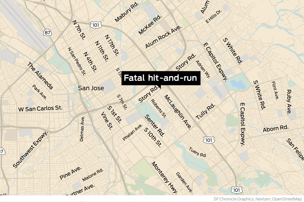 San Jose pedestrian dies after being hit by two vehicles, one driver fled