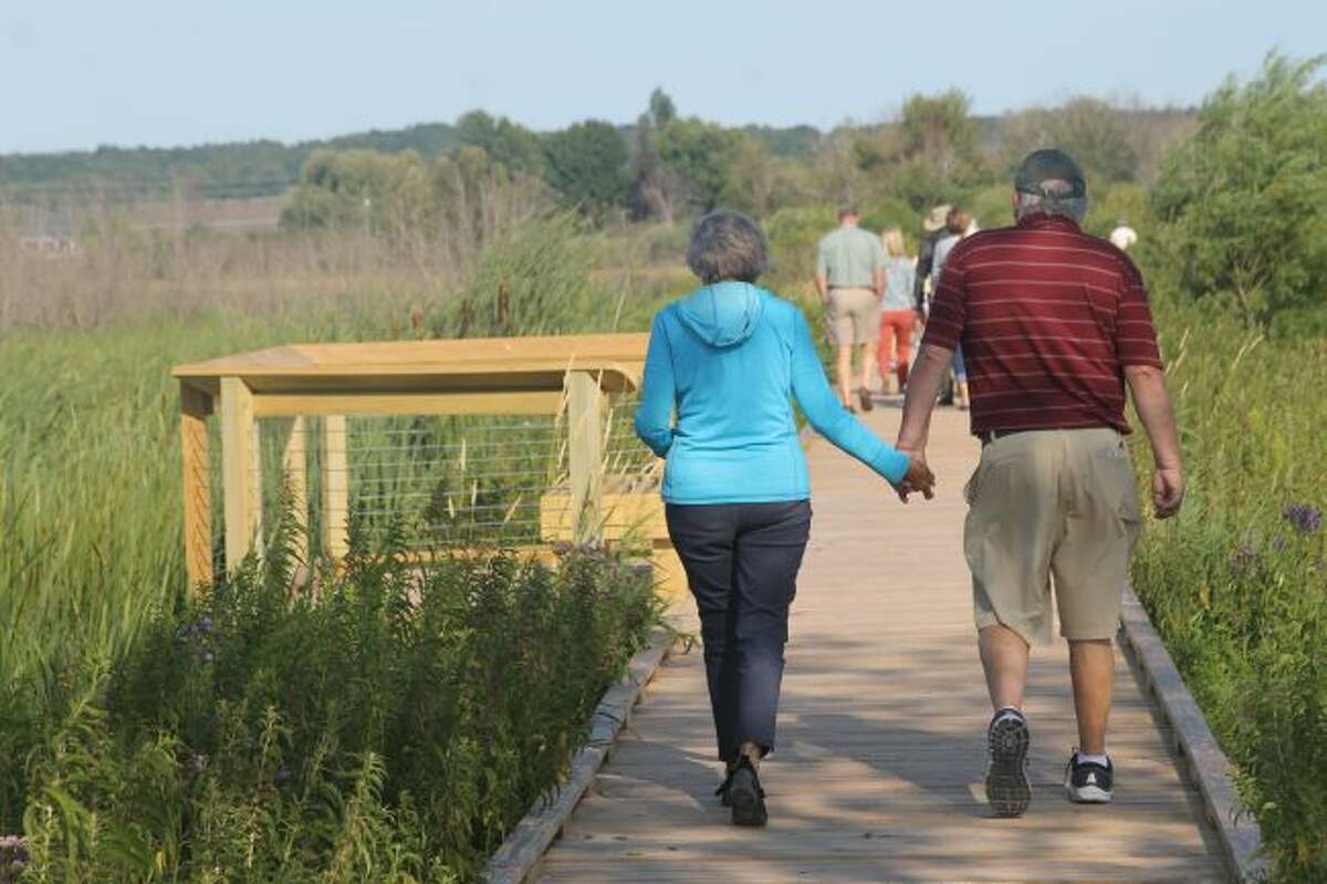 Nearly a mile of raised universally accessible boardwalk crosses the Arcadia Marsh Nature Preserve. (Scott Fraley/News Advocate)