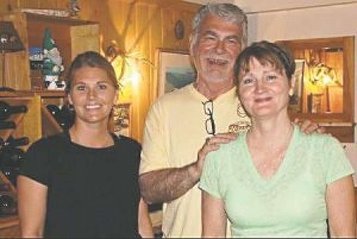 The MacHugh family — daughter Alex Lowery and parents Doug MacHugh and Lisa MacHugh — own and operate The Manitou Restaurant, which Doug first bought 40 years ago. (Courtesy photo)