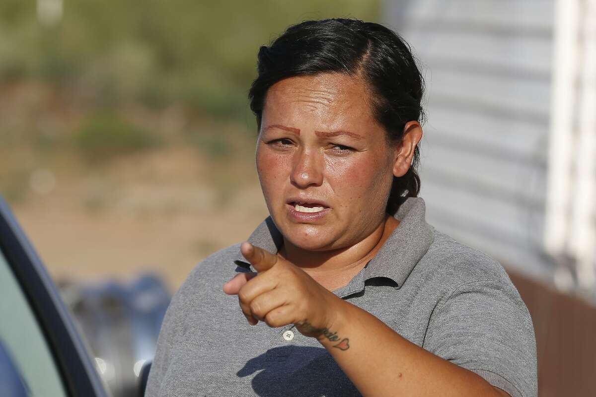 Rocio Gutierrez, a neighbor of Seth Ator, the alleged gunman in a West Texas rampage Saturday, says that Ator was "a violent, aggressive person" that would shoot at animals, mostly rabbits, at all hours of the night, during an interview Monday, Sept. 2, 2019, near Odessa, Texas.