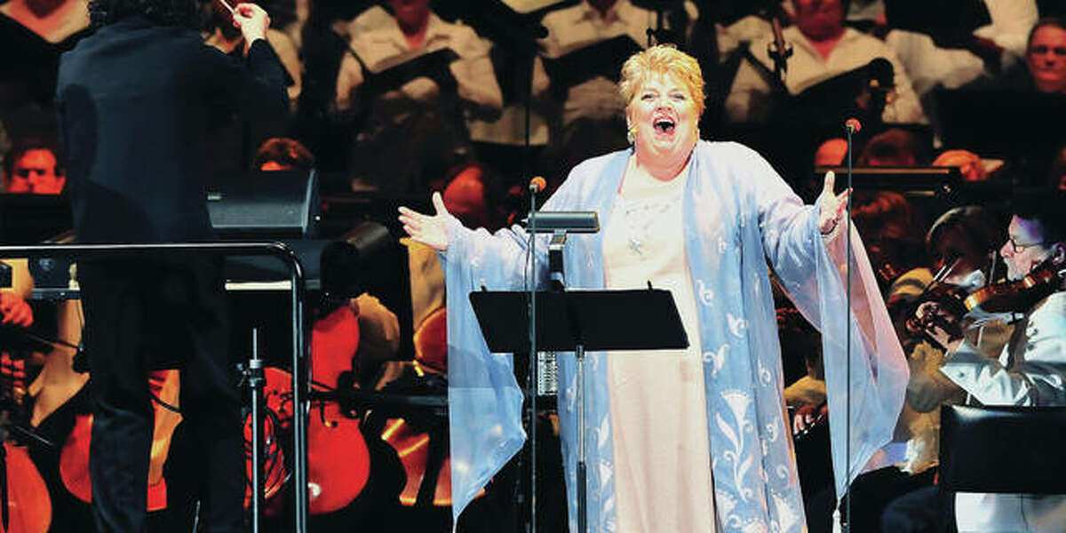 Gustavo Dudamel conducts soprano Christine Brewer and The Los Angeles Philharmonic in July of 2011, at The Hollywood Bowl in Los Angeles. The Los Angeles Philharmonic performs Puccini’s opera, “Turandot,” to benefit the Los Angeles Philharmonic Musicians Pension Fund.