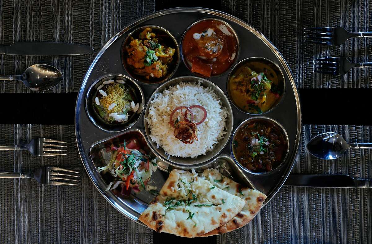 The Shahi Platter served at Spice of America, an Indian-Nepalese restaurant in San Francisco, Calif., on Sunday, September 1, 2019.