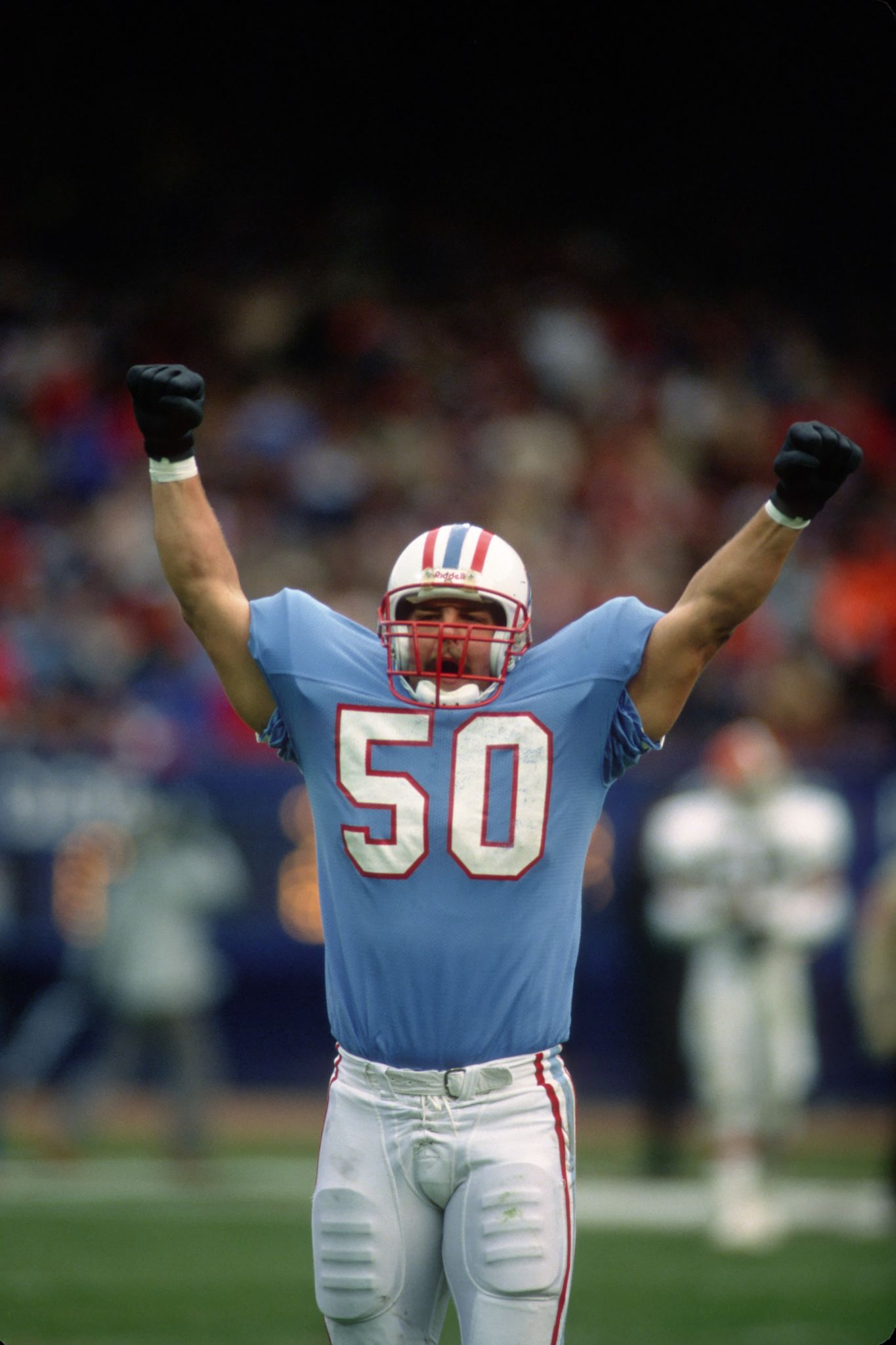 Houston Oilers QB Warren Moon in action during sack vs San Francisco  News Photo - Getty Images