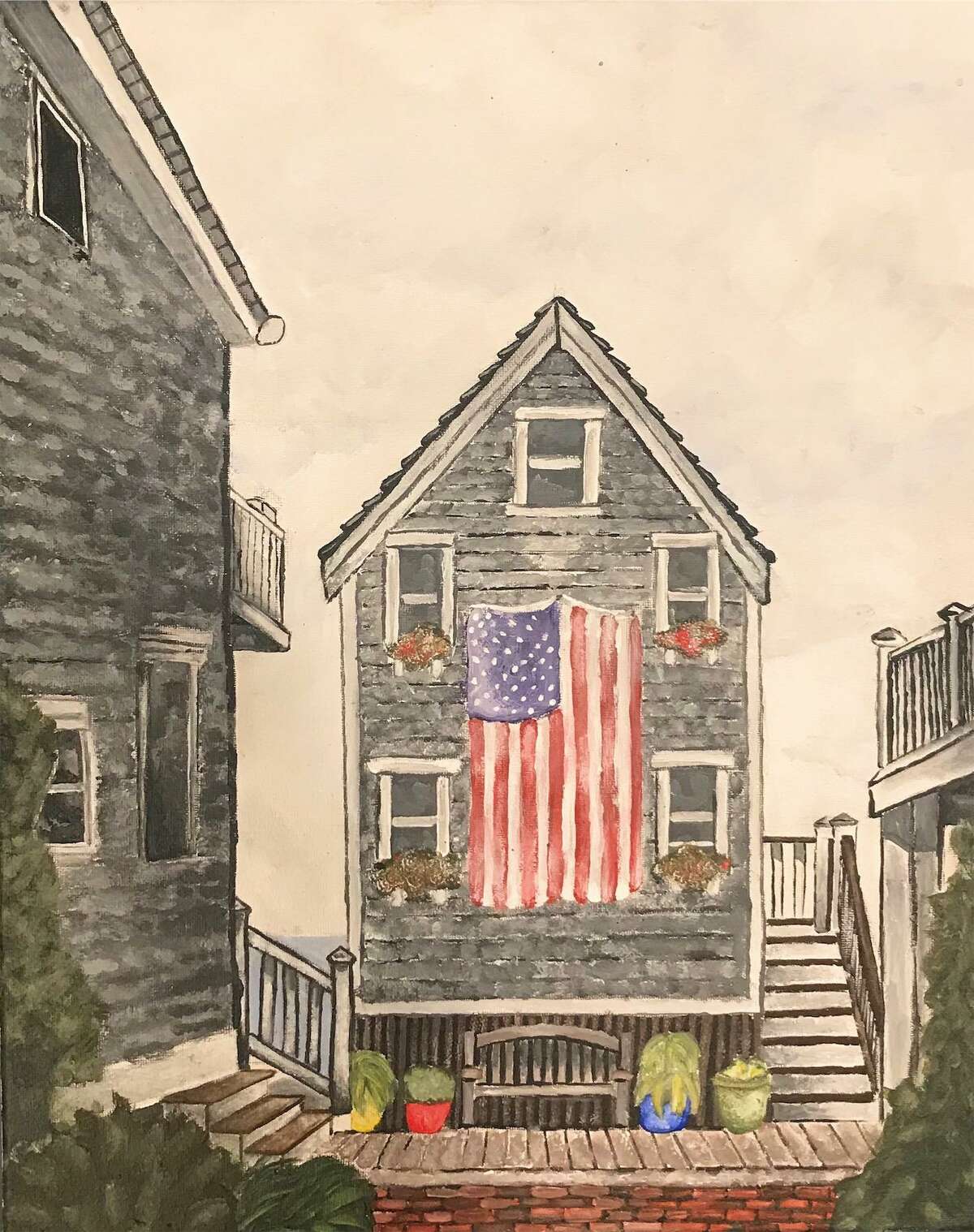 “Provincetown” by Avery Morawa, one of the works in the New Canaan Society for the Arts Member Show at the Carriage Barn Arts Center.