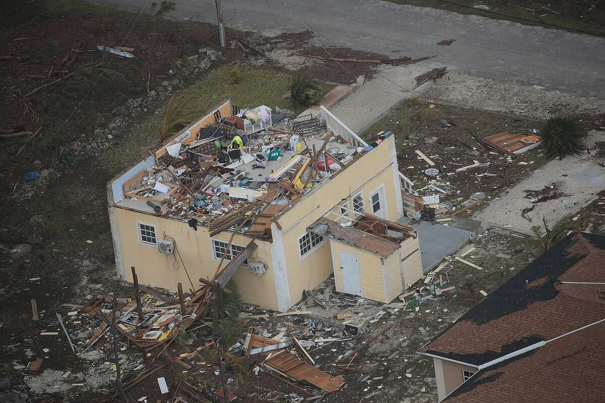 Hurricane Dorian Rips Roofs Off Bahamas Oil Storage