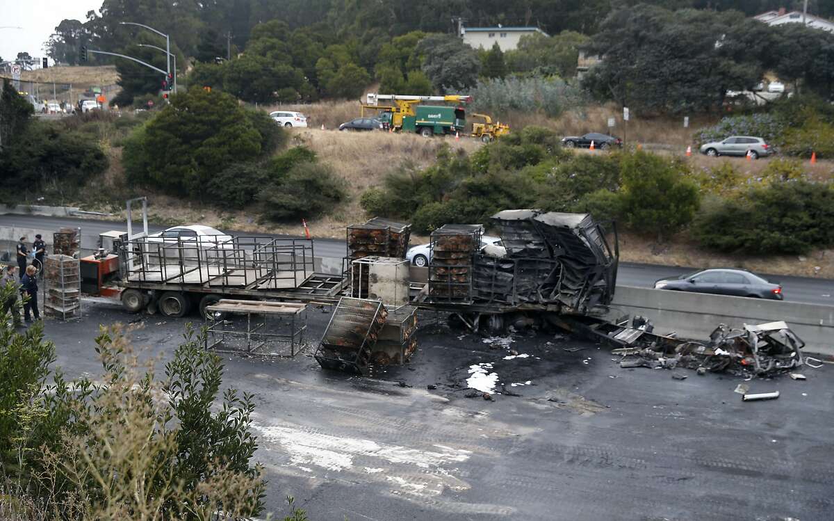 I-80 reopens after chicken truck crash shut down westbound lanes in San ...