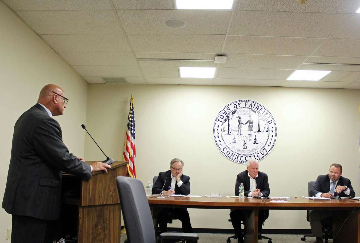 The Selectmen questioned HR Director Emmet Hibson about his knowledge of the criminal investigation.