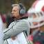 New Canaan head coach Lou Marinelli watches on the sidelines during Darien's 37-34 win over New Canaan in the Turkey Bowl high school football game at Dunning Stadium in New Canaan, Conn. Thursday, Nov. 24, 2016. New Canaan scored 24 unanswered points to tie the game and force an overtime. In overtime, Darien kicked a field goal to take the lead and forced a New Canaan interception to end the game, setting off a wild celebration as fans stormed the field.