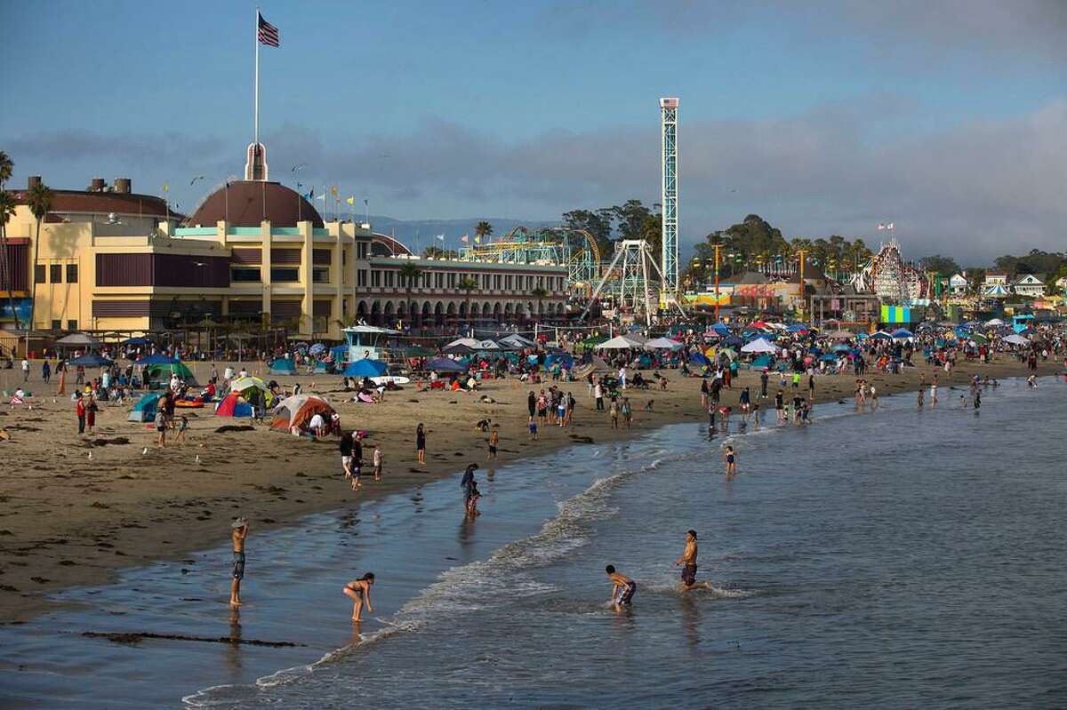 The Santa Cruz Beach Boardwalk.