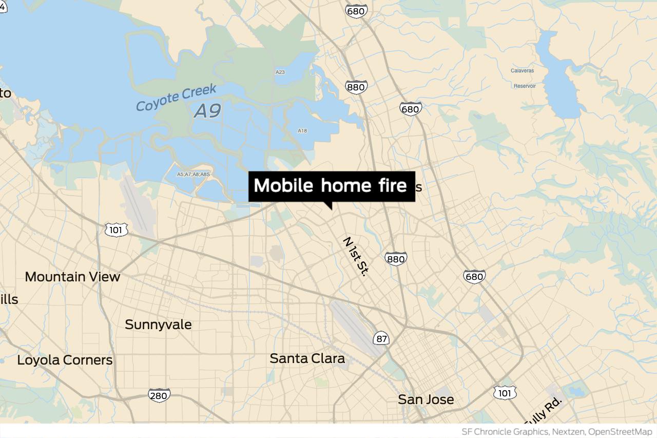 Woman dies in San Jose mobile home fire