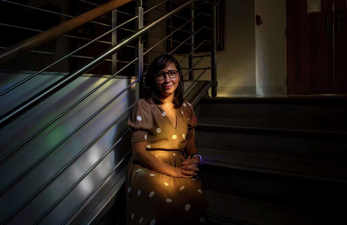 Sarah Luna was a high school counselor for rapper Travis Scott while he was a student at Elkins High School. In a documentary he said that she saved his life. "It's been very sweet, very rewarding, very humbling," Luna said. She poses for a portrait at St. Agnes Academy, where she currently works as a counselor, on Thursday, Sept. 5, 2019, in Houston.