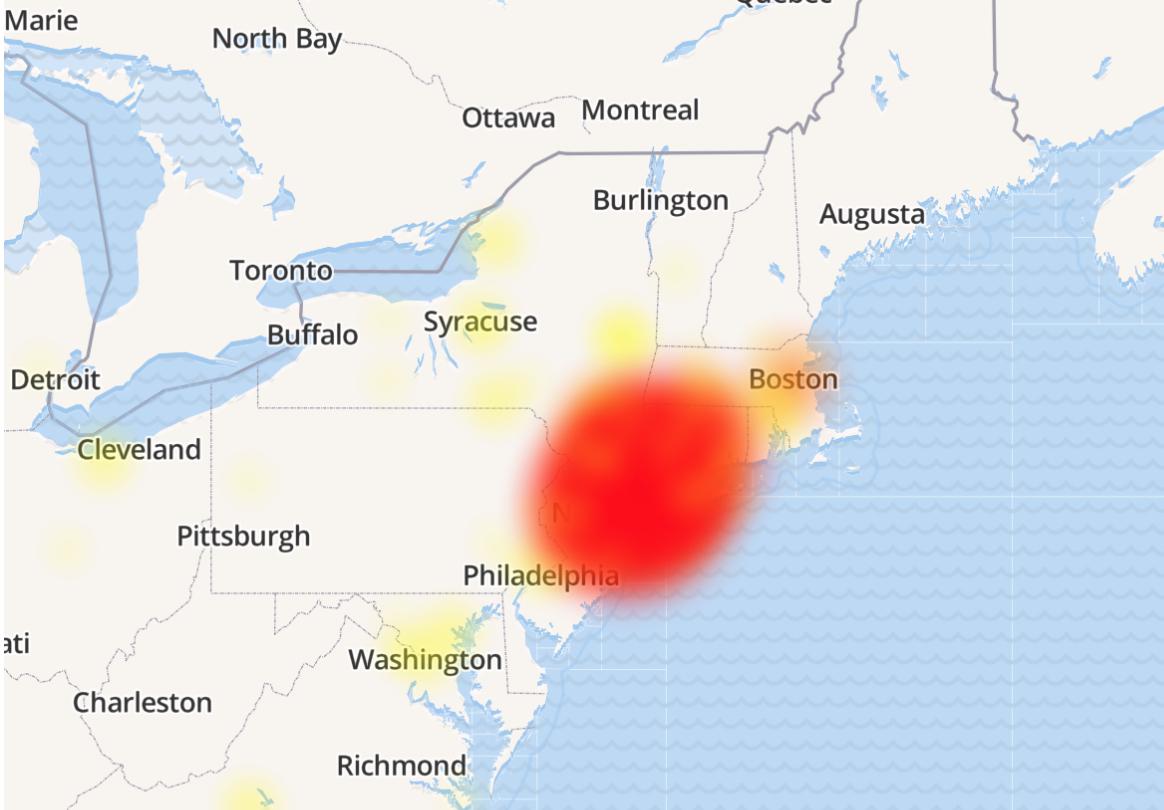 Optimum Outage Map Ct Optimum Customers Report Widespread Outages