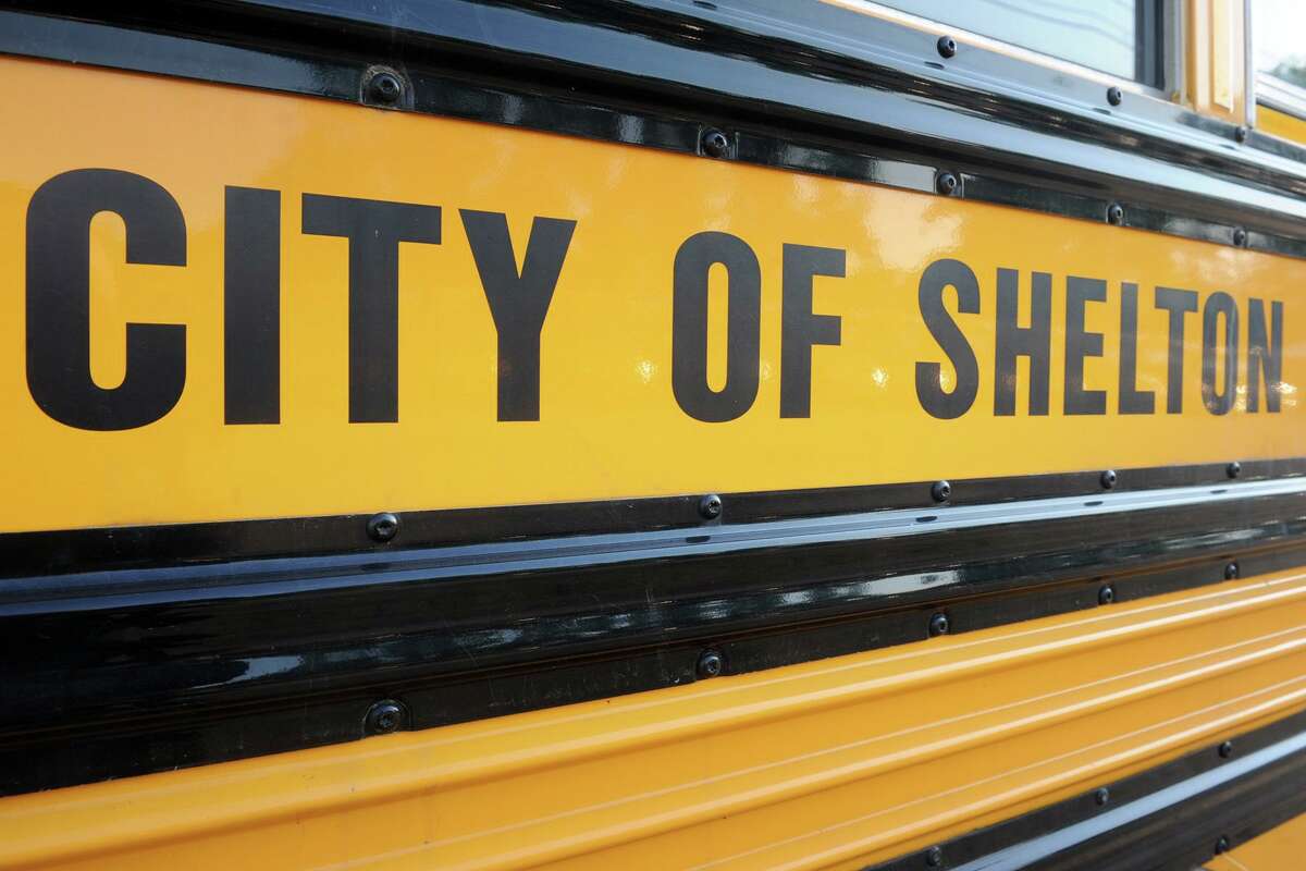 A City of Shelton school bus parked in Shelton, Conn. June 7, 2018.