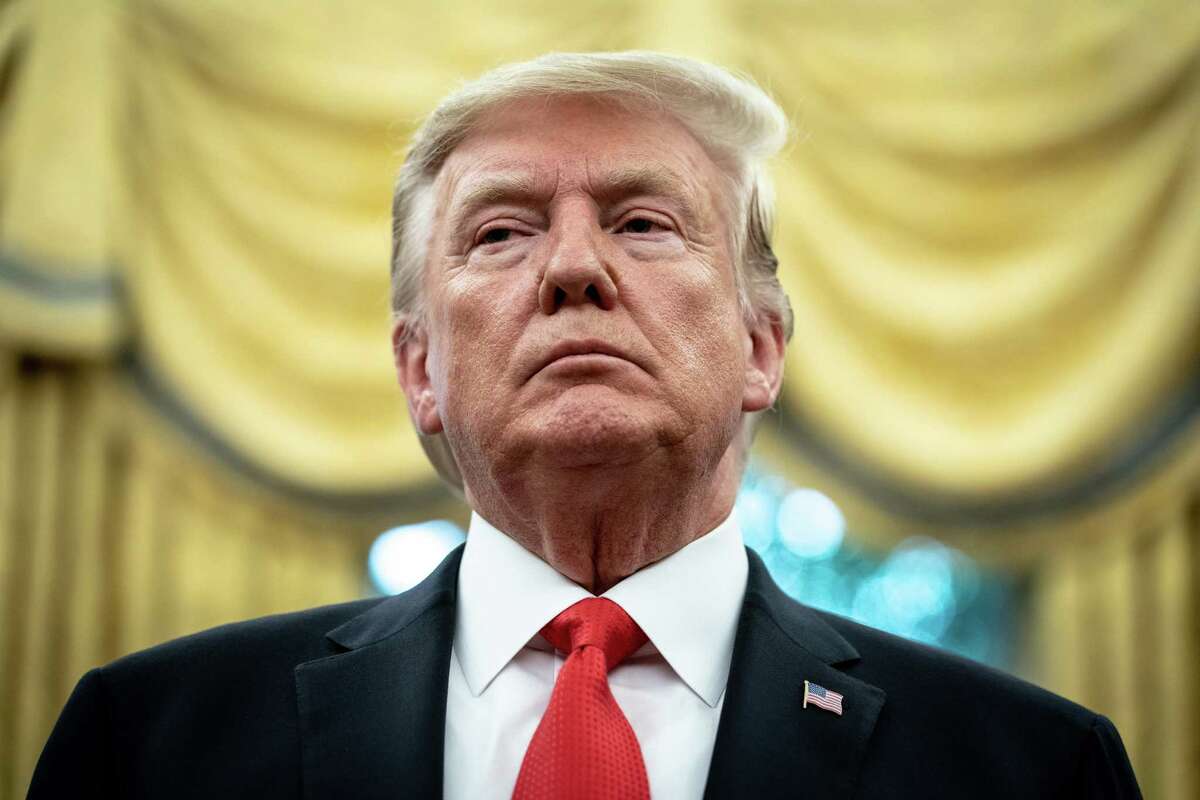 El President Donald Trump aparece en la Oficina Oval en un evento en la Casa Blanca en Washington, el 5 de septiembre de 2019.