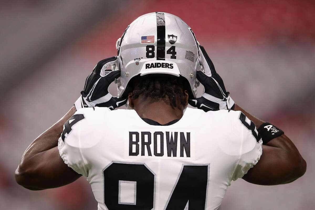 Antonio Brown Released by Raiders After Fine for Mayock Incident