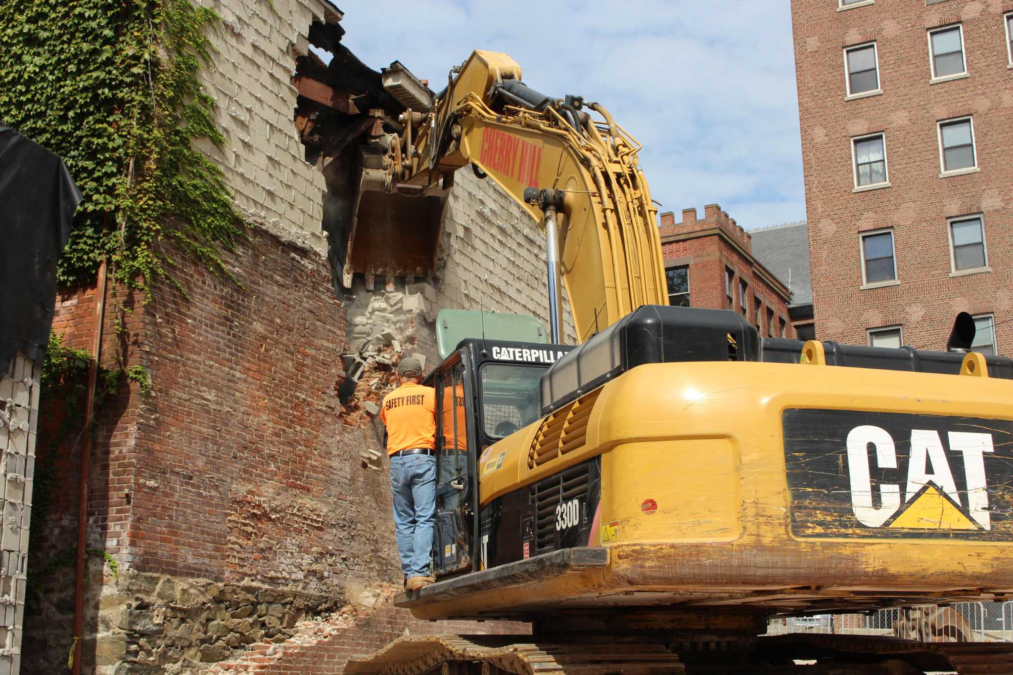 Derelict Buildings Torn Down In Downtown Bridgeport