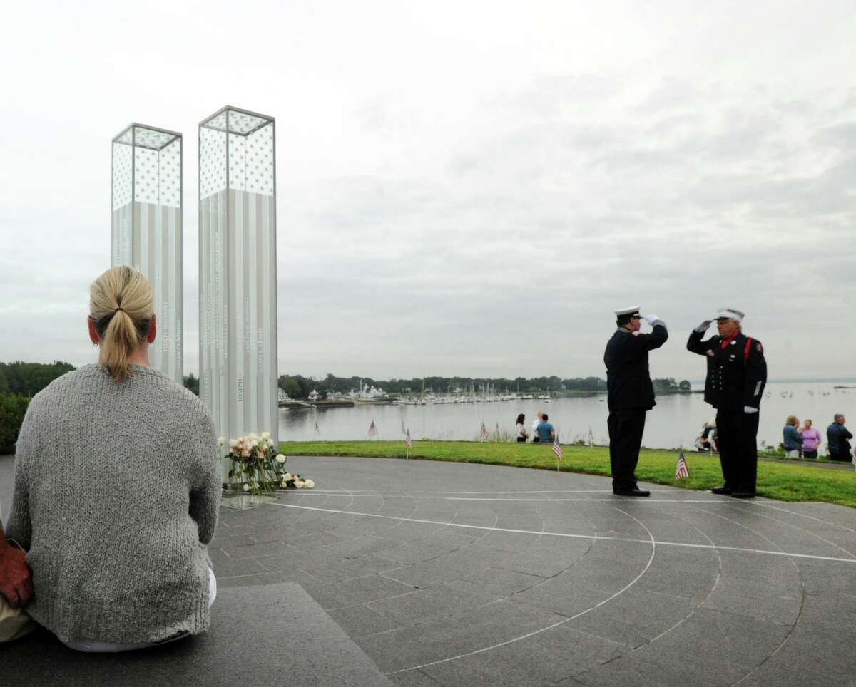 The September 11th Remembrance Service at Cos Cob Park in the Cos Cob section of Greenwich, Conn., Tuesday, Sept. 11, 2018. Thirty-three people with close ties to Greenwich were killed in the 9/11 attacks.