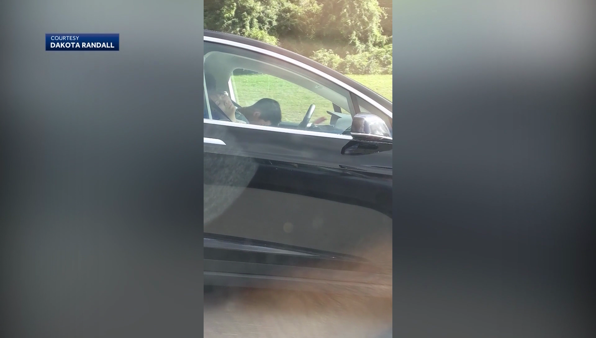 Shocking video shows driver asleep behind the wheel of self-driving car ...
