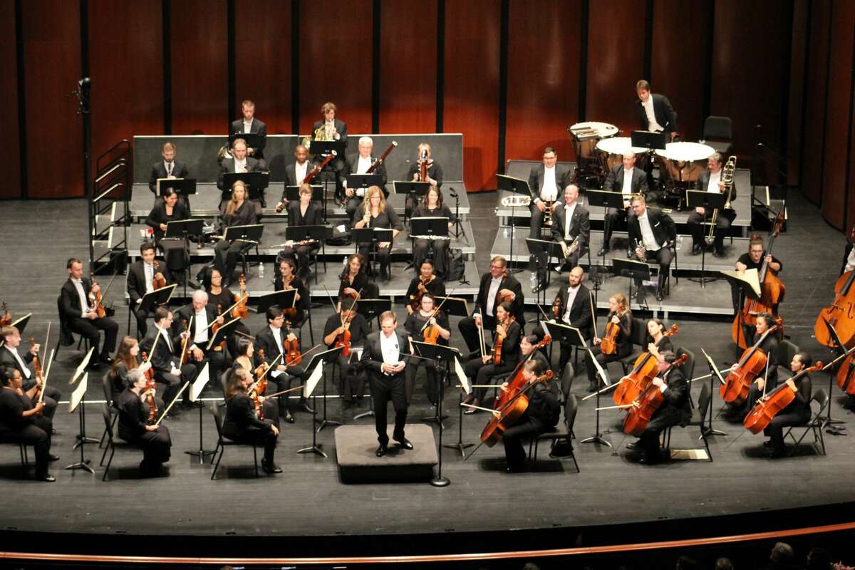 File art of the Midland Odessa Symphony and Chorale from its 57th season at the Wagner Noel Performing Arts Center.