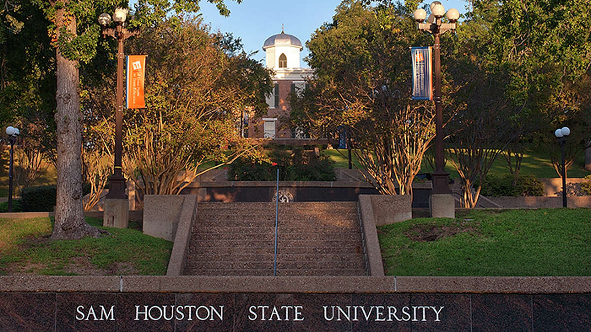 17. Sam Houston State University The 16,588 undergraduates at Sam Houston State University, excluding those taking only remote classes, make up 39.3 percent of Huntsville's population.  The school, currently operating a hybrid model, has reported 133 COVID-19 cases since Aug. 26.