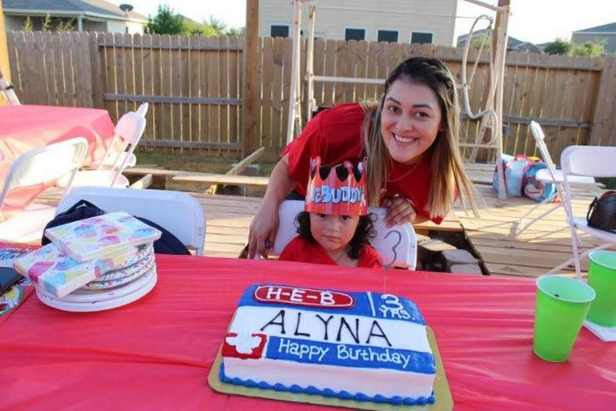Jessica Belasquez shared the details of her daughter Alyna's third birthday party which was celebrated in full H-E-B theme. Even the H-E-Buddy was on hand.