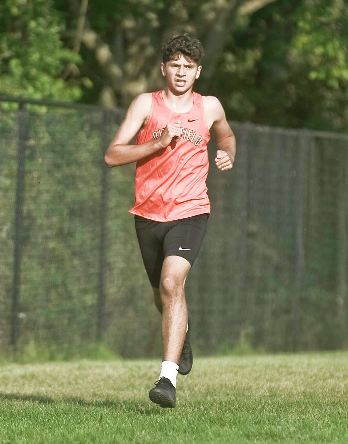 Jon-Paul Karpf was the top finisher for the RHS boys cross country team in Monday's opening meet. Karpf, a sophomore, was second overall.