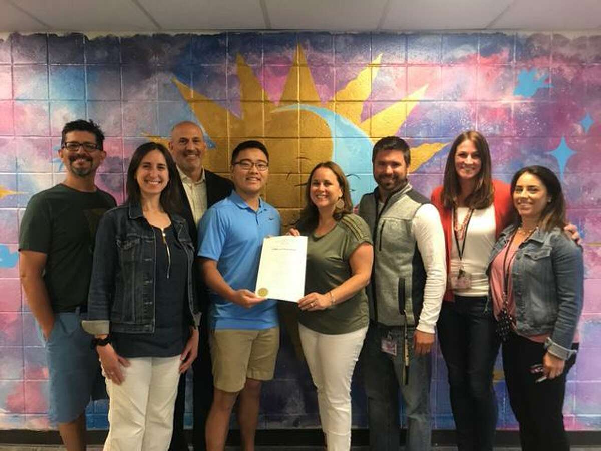 Trumbull High School's World Language Department received a commendation from Gov. Ned Lamont Friday.