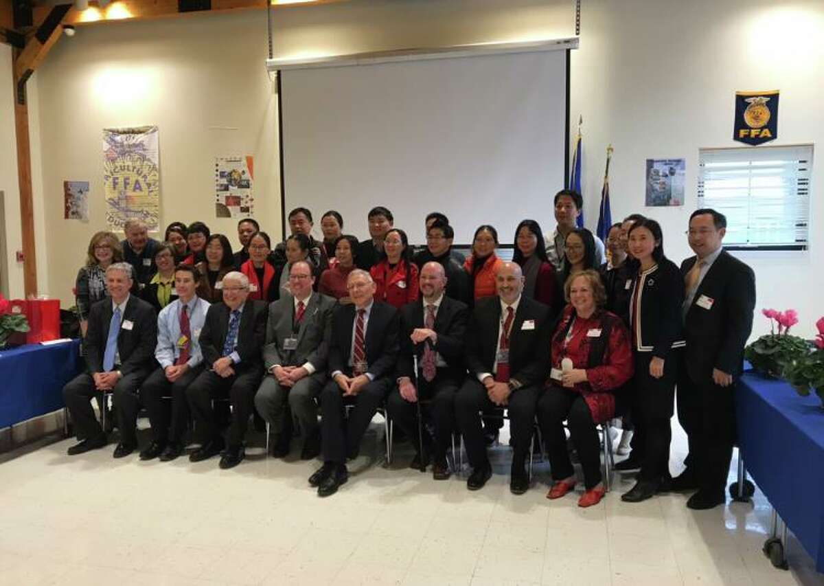 Trumbull High School recently hosted a group of Chinese educators.