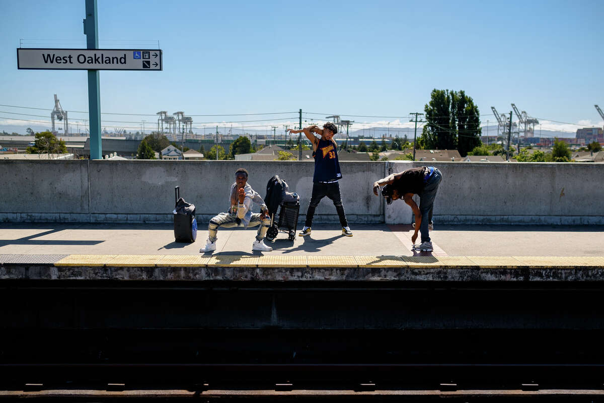 Best Alive performs on various BART platforms and trains.