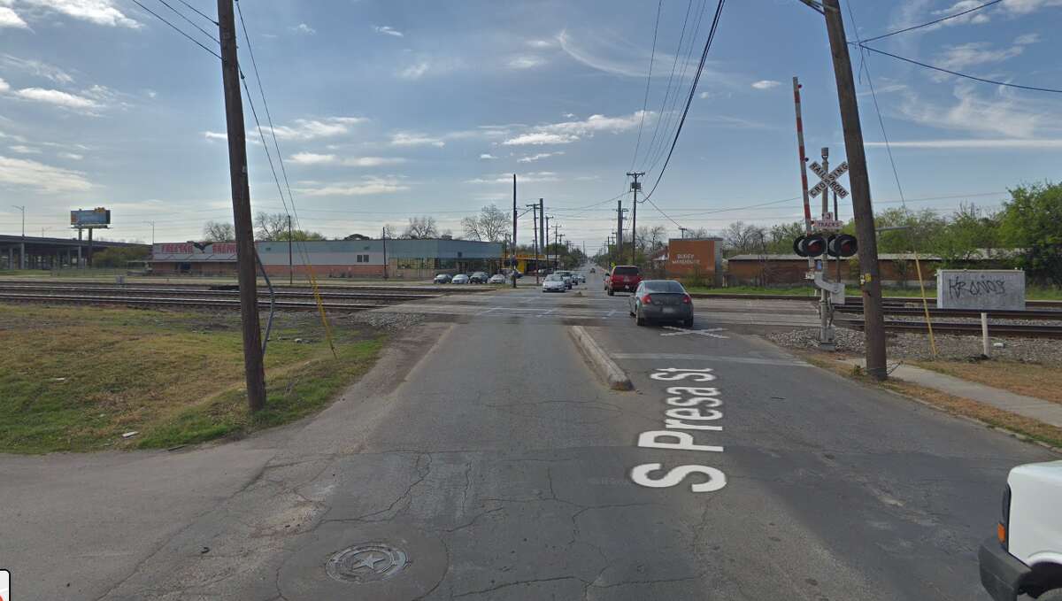 A man was hit and killed by a train moments after its horn blew and he waved back Tuesday afternoon just south of downtown at South Presa and Conrad streets.