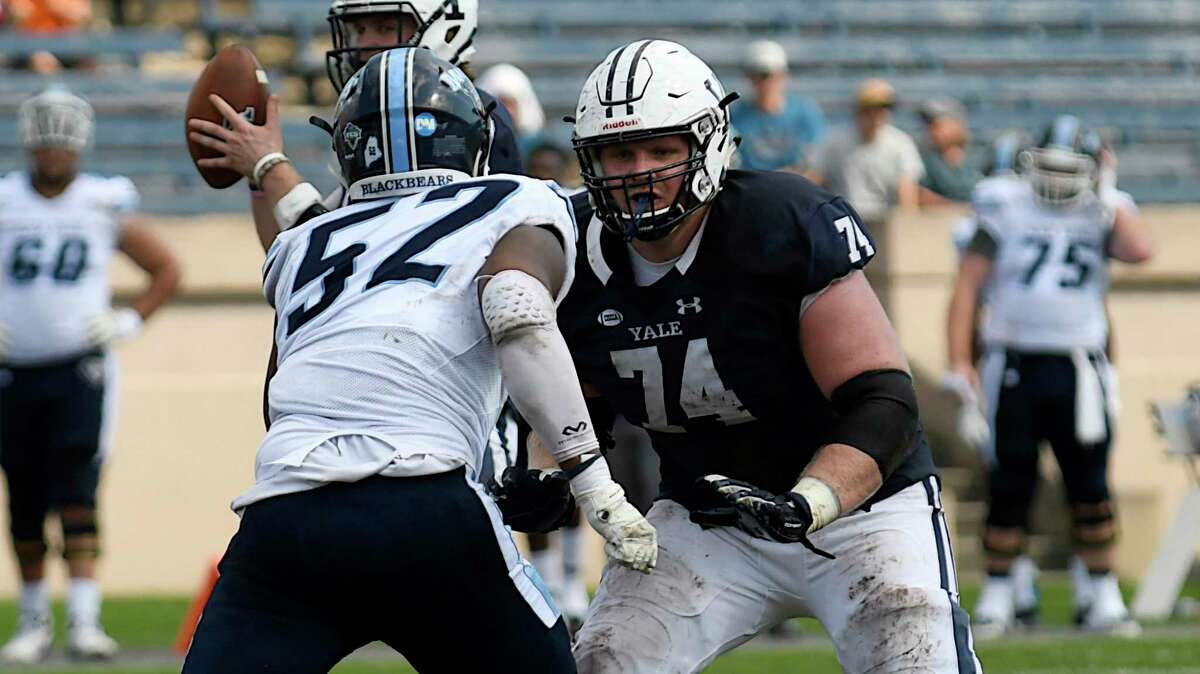 Yale offensive lineman Sterling Strother.