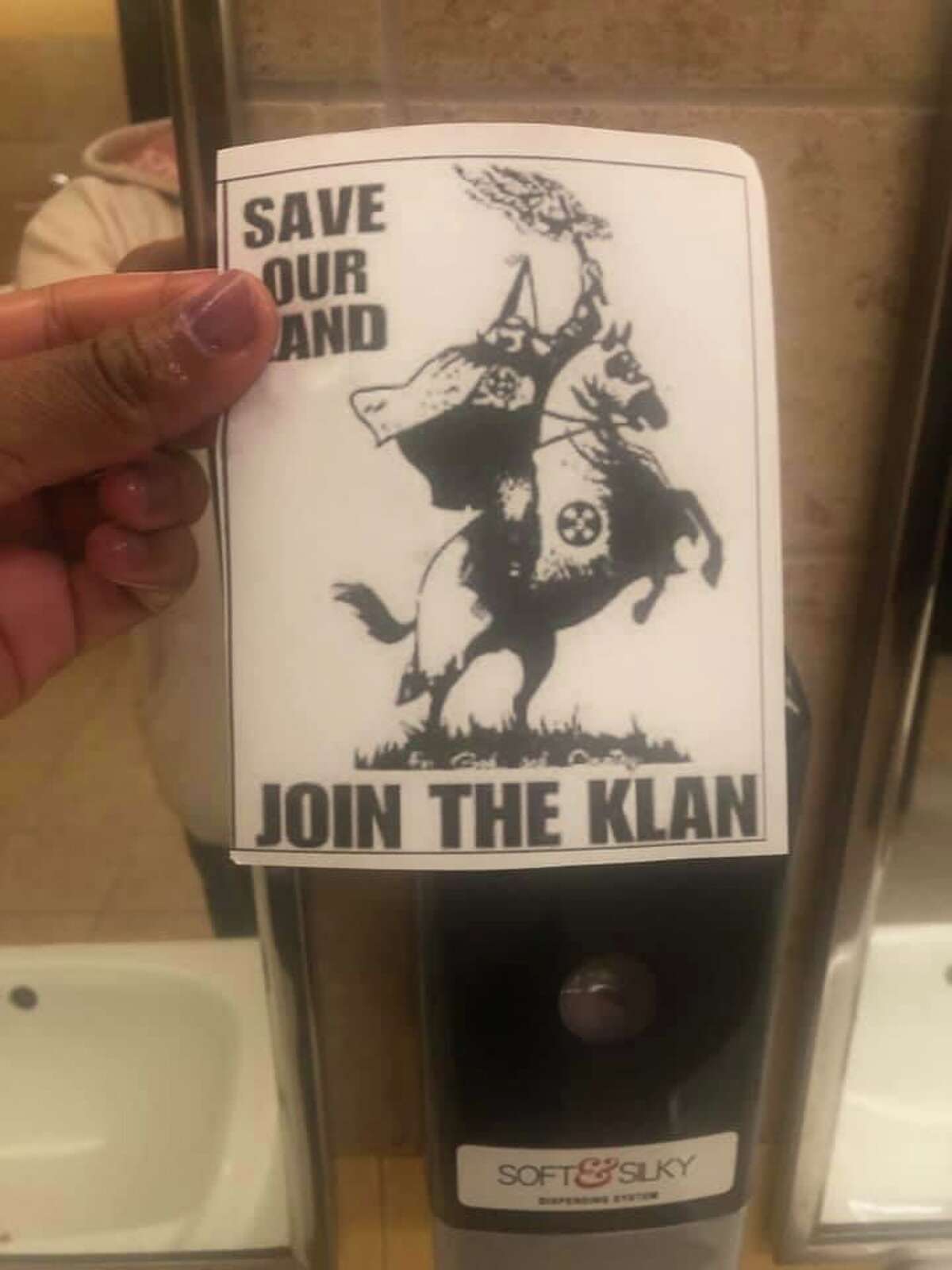 Flyers promoting the Ku Klux Klan were discovered on the East Central High School campus.