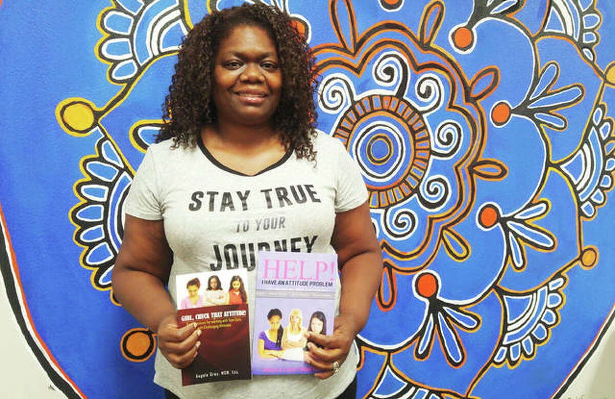 Angela Gray, a social worker at Alton High School for 17 years, finished her second book last month addressing anger issues and attitude problems among young girls.