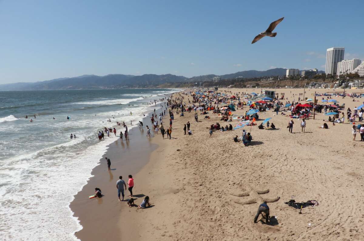 Rent a bike by Santa Monica State Beach One of the best ways to enjoy Santa Monica Beach is via bike ride. It's 26 miles long, and you'll catch views of Santa Monica Pier plus Venice Beach and Marina del Rey. 